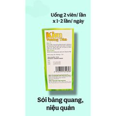 Viên uống Kim Vương Tán hỗ trợ đào thải sỏi đường tiết niệu,giảm tiểu buốt tiểu rắt do sỏi(Chai 60viên)