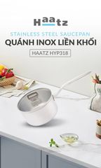 (Phiên Bản 2026) Quánh Yeon Inox 316 Cao Cấp Haatz HYP318 Size 18cm - An Toàn Cho Sức Khỏe, Bảo Hành 5 Năm, Dùng Cho Bếp Từ và Gas