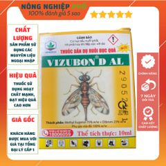 [KHUYẾN MÃI] Combo Thuốc Dẫn Dụ Và Thuốc Diệt Ruồi Vàng Đục Trái VIZUBON - D Multiagro [Tặng Kèm Bẫy Nhựa Ruồi Vàng]