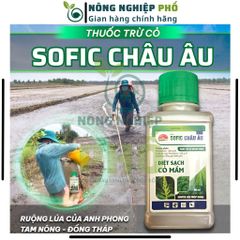 Thuốc trừ cỏ tiền nảy mầm chọn lọc Sofic chai 90ml Multiagro, Chế phẩm diệt tận gốc rễ cỏ mầm, cỏ kháng, an toàn cho cây