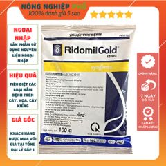 Thuốc Trừ Nấm Bệnh Thối Rễ Thán Thư Chết Nhanh Đốm Lá Cây Trồng, Hoa, Cây Kiểng Multiagro Ridomil Gold 68WP (Gói 100g)Th