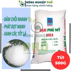 Phân Đạm Ure Phú Mỹ Chuyên Rau Màu Hoa Cây Cảnh Túi 500G - Cung Cấp Đạm Cho Cây Trồng Kích Chồi, Lá Và Giúp Lá Xanh Mượt