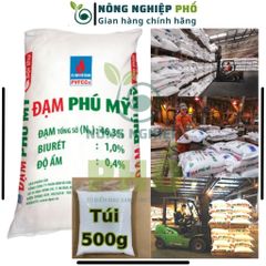 Phân Đạm Ure Phú Mỹ Chuyên Rau Màu Hoa Cây Cảnh Túi 500G - Cung Cấp Đạm Cho Cây Trồng Kích Chồi, Lá Và Giúp Lá Xanh Mượt