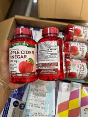 Viên Uống Giấm Táo Giảm Cân, Giấm Táo Hữu Cơ Nature’s Truth Apple Cider Vinegar 1200mg - Giấm Táo Giảm Mỡ, Chống Hấp Thụ