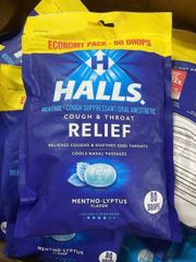 Kẹo ngậm HALLS vị Bạc Hà cực the mát