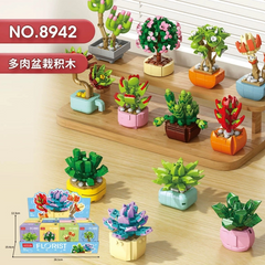Đồ Chơi Lắp Ráp Hoa Mini Nhiều Mẫu Chậu Hoa Cute Decor Bàn Làm Việc - Đồ Chơi thông Minh Cho Bé 6 tuổi