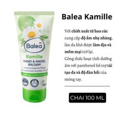 Kem tay Balea Kamille dưỡng tay và móng tay, 100 ml, Đức, chính hãng