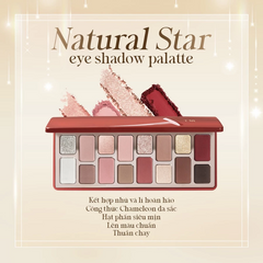 Bảng Phấn Mắt Chéeryep 16 Ô Natural Star Đa Năng Dễ Dùng Chuẩn Màu Lâu Trôi Nhũ Lì Đa Dạng Tone