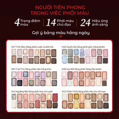 Bảng Phấn Mắt Chéeryep 16 Ô Natural Star Đa Năng Dễ Dùng Chuẩn Màu Lâu Trôi Nhũ Lì Đa Dạng Tone