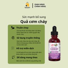 TPBVSK Siro Tăng đề kháng hữu cơ Mary Ruth's Organic Elderberry liquid drops 60ml - Nội địa Mỹ