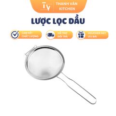 Lược lọc dầu loại dày dùng cho nhà bếp, lược vắt nước cốt dừa, rây bột inox 304 (TV368)