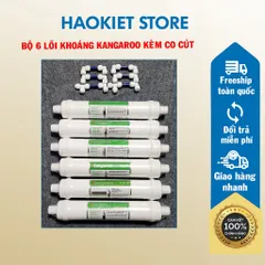 Combo bộ 6 lõi tạo khoáng Kangaroo - Tạo độ kiềm cho nước, cân bằng PH (Hàng chính hãng)