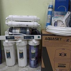 MÁY LỌC NƯỚC TINH KHIẾT RO 9 LÕI AQUA ĐỂ GẦM - MÁY KHÔNG TỦ 9 CÂP.