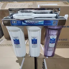 Bộ lọc thô đầu nguồn 3 cốc pat Inox 10inch