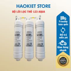 Bộ Lõi Lọc Thô 123 Aqua Nối Nhanh Dùng Được Cho Karofi, Korihome, Kangaroo, Sunhouse,Kèm theo co cút