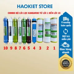 Combo bộ lõi lọc Kangaroo từ lõi 1 đến lõi 10 - Chính hãng Kangaroo.