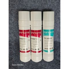 Bộ 3 lõi lọc nước Korihome gồm 2 Sediment, 1 Pre Carbon - Thay cho máy Korihome và các hãng khác.