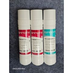 Bộ 3 lõi lọc nước Korihome gồm 2 Sediment, 1 Pre Carbon - Thay cho máy Korihome và các hãng khác.