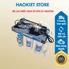 Bộ lọc nước sạch có đèn UV AquaPro diệt 99.99% vi khuẩn gây hại.