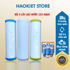 Bộ 3 lõi lọc nước 123 AQUA - Thay thế cho các máy lọc nước RO trên thị trường (ảnh thật)
