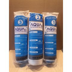 Bộ 3 lõi lọc nước 123 AQUA - Thay thế cho các máy lọc nước RO trên thị trường (ảnh thật)