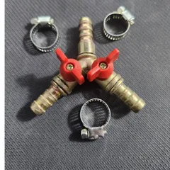 Khóa 3 ngã chia đường gas, đường khí, đường nước áp lực cao Φ10 có khóa như hình.