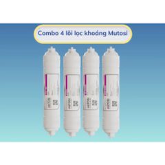 Combo 4 lõi lọc nước chức năng Mutosi 5678 - Lõi T33/GAC, Khoáng đá, Hồng ngoại xa, Nano bạc