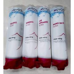 Combo 4 lõi lọc nước chức năng Mutosi 5678 - Lõi T33/GAC, Khoáng đá, Hồng ngoại xa, Nano bạc