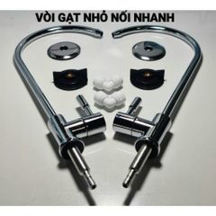Vòi máy lọc nước nối nhanh, vòi gạt inox vòi cổ ngỗng dùng cho máy lọc nước ro gia đình