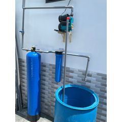Cột lọc nước composite 1054 kèm vật liệu lọc và phụ kiện