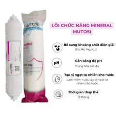 Combo 4 lõi lọc nước chức năng Mutosi 5678 - Lõi T33/GAC, Khoáng đá, Hồng ngoại xa, Nano bạc