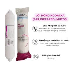 Combo 4 lõi lọc nước chức năng Mutosi 5678 - Lõi T33/GAC, Khoáng đá, Hồng ngoại xa, Nano bạc