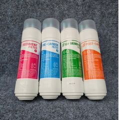 Combo bộ 4 lõi lọc nước UF 1 đầu Type U 24,5cm -Hàn Quốc- thay thế cho máy Cuckoo, IONPIA....