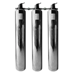 Bộ vỏ cột lọc nước Inox 304, cột lọc nước inox 1054 (bao gồm vỏ cột + van 3 ngã)