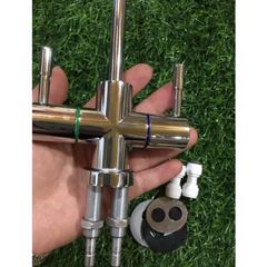 Vòi đôi 2 đường nước máy lọc nước - khoáng tinh khiết.