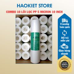 Combo 8 lõi lọc pp 5 micron 10inch - Dùng Cho Máy Lọc Nước Ro Hoặc Phun Sương.