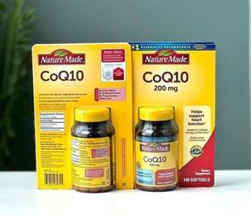 Viên uống bổ tim mạch Nature Made CoQ10 200mg - 140 viên nhộng mềm