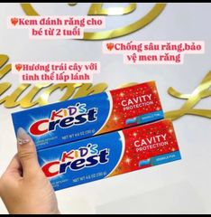 Kem Đánh Răng Trẻ Em Kid's Crest 130g - Hỗ Trợ Bảo Vệ Răng Miệng, Hương Vị Thơm Ngon, Sản phẩm Mỹ Dành Cho Trẻ Từ 2 Tuổi Trở Lên 646510