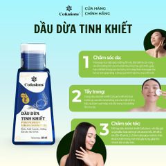 Dầu dừa tinh khiết mỹ phẩm Cofusions - Chai 50ml - Coconut Oil xuất xứ Việt Nam