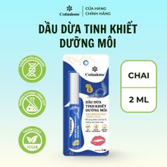 [NHÃN MỚI COFUSIONS] Dầu dừa Tinh Khiết dưỡng môi Cofusions - Chai 2ml - Coconut Oil For Lips