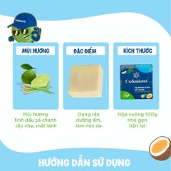 Xà bông dừa sả chanh Cofusions - Hộp 100g chính hãng
