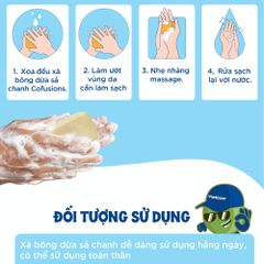 Xà bông dừa sả chanh Cofusions - Hộp 100g chính hãng