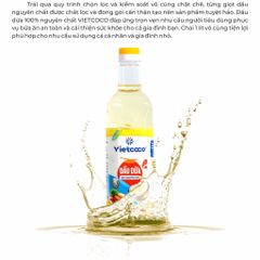 Dầu dừa Vietcoco cooking oil chai 1L chính hãng