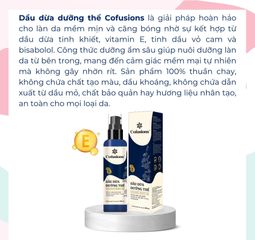 Dầu dừa dưỡng thể Cofusions 130ml - Coconut Body oil