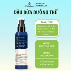 Dầu dừa dưỡng thể Cofusions 130ml - Coconut Body oil