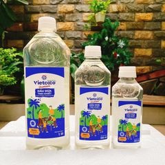 Dầu dừa tinh khiết ORGANIC Vietcoco chai pet 500ml