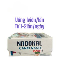 Viên uống NADOKAL bổ sung canxi nano hỗ trợ bé phát triển chiều cao(Hộp 30 viên)
