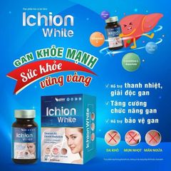 Viên uống Ichion White hỗ trợ giảm mụn,mẩn ngứa,detox gan (Chai 30 viên)