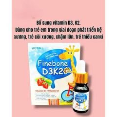D3K2_Finebone D3K2 Huta dùng cho bé giai đoạn phát triển xương,răng(Chai 10ml)