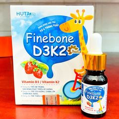 D3K2_Finebone D3K2 Huta dùng cho bé giai đoạn phát triển xương,răng(Chai 10ml)